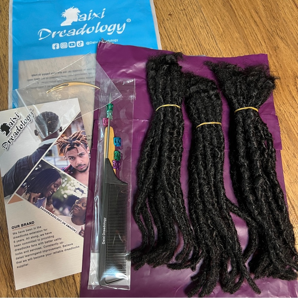 Handmade Interlocking Locs 100% Real Human Hair